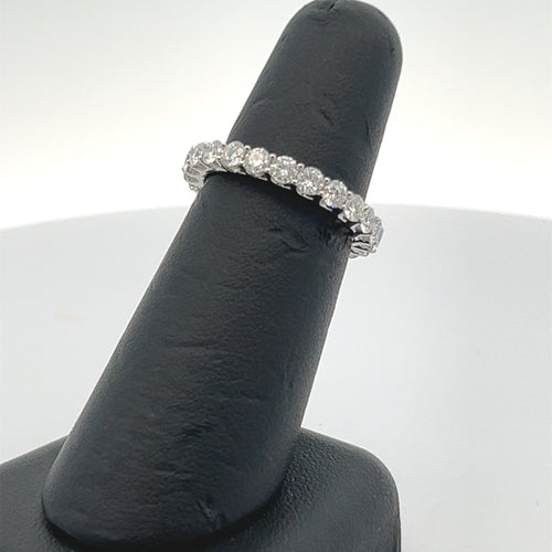 14k White Gold 2.0CT Baguette & Round Diamond Ring, 2.8gm, size 7 S108152