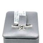 14K White Gold 1.00CT  Princess Cut Diamond Engagement ring, Size 7.5, 2.2g