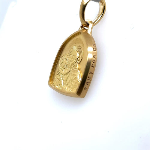18k Yellow Gold David Yurman 5.95 CT St Anthony Pendant, 10.7gm