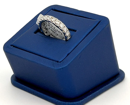 14k White Gold 1.75CT Baguette & Round Diamond Ring, 4.6gm, size 7 S16285