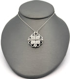 14k WYG 0.25 CT Diamond Ladies Foalding Heart Pendant Necklace, 6.5g, S108789