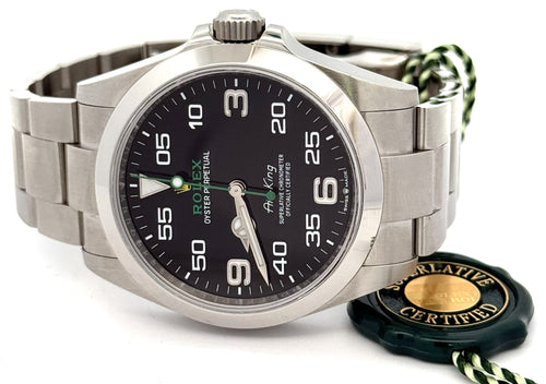 Pre-owned Rolex Air King 126900 - 2023 - Black Dial - Stainless Steel, S108780