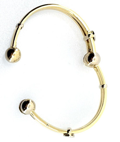 Brev Sauro 18k Yellow Gold Luxury Bracelet Two-Tone 28g, S108819 (Pre-owned)
