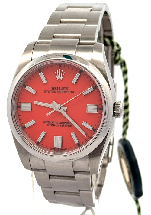 Pre-owned Rolex Oyster Perpetual 114200 - 2018 - Stainless Steel, S108656