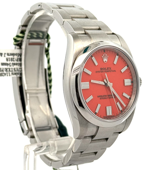 Pre-owned Rolex Oyster Perpetual 114200 - 2018 - Stainless Steel, S108656