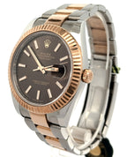 Pre-Owned Rolex Datejust 41mm 2 tone 18k Rose Gold Watch 126331, S107112