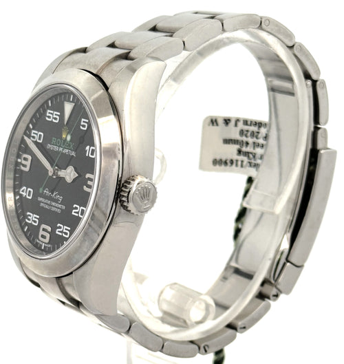 Pre-owned Rolex Air King 116900 - 2020 - Black Dial - Stainless Steel, S107075