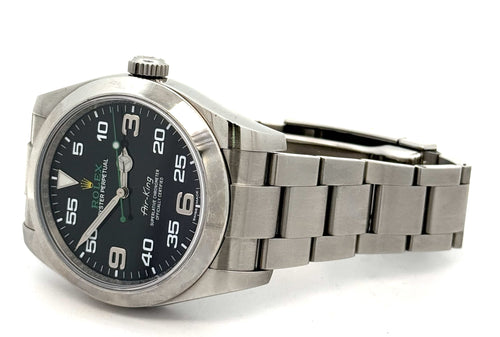 Pre-owned Rolex Air King 116900 - 2020 - Black Dial - Stainless Steel, S107075