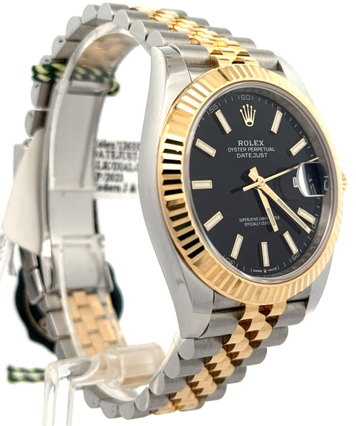Pre-Owned Rolex Datejust 41mm 2 tone 18k Yellow Gold Watch 126333, Fluted Bezel, S108663