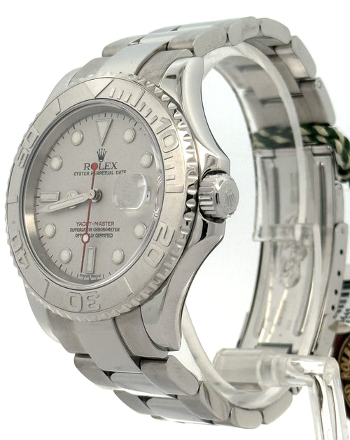 Pre-Owned Rolex Yacht Master 40mm Stainless Steel Watch 16622 Plat Bezel, S16645