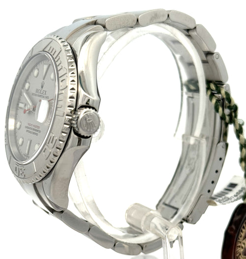 Pre-Owned Rolex Yacht Master 40mm Stainless Steel Watch 16622 Plat Bezel, S16645