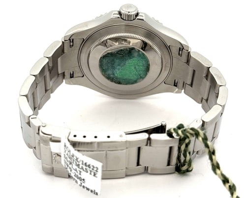 Pre-Owned Rolex Yacht Master 40mm Stainless Steel Watch 16622 Plat Bezel, S16645