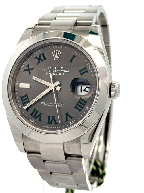 Pre-Owned Rolex Datejust 41mm SS Watch 126300 Smooth Bezel, S108610