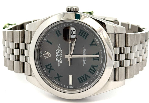 Pre-Owned Rolex Datejust 41mm SS Watch 126300 Smooth Bezel, S108638