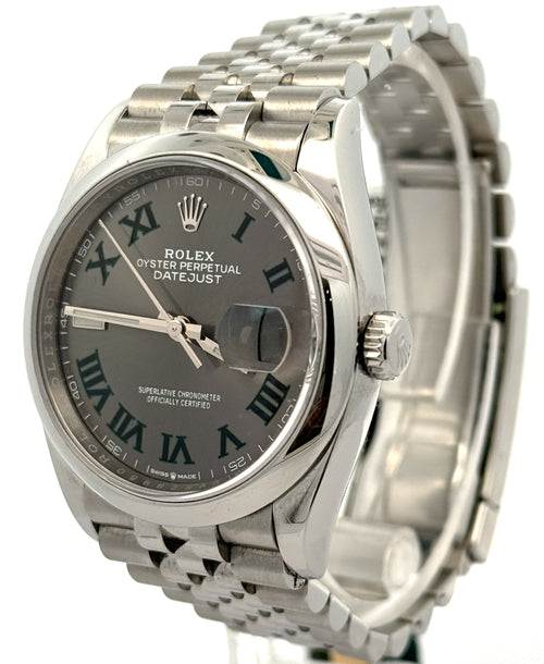 Pre-Owned Rolex Datejust 36mm SS Watch 126200 Smooth Bezel, S16797