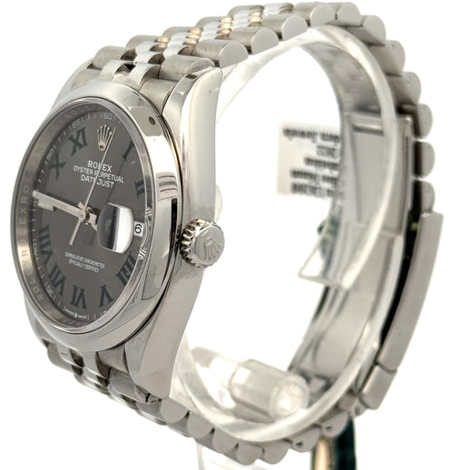 Pre-Owned Rolex Datejust 36mm SS Watch 126200 Smooth Bezel, S16797