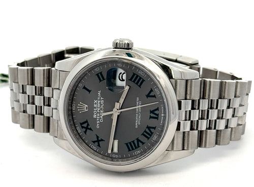 Pre-Owned Rolex Datejust 36mm SS Watch 126200 Smooth Bezel, S16797