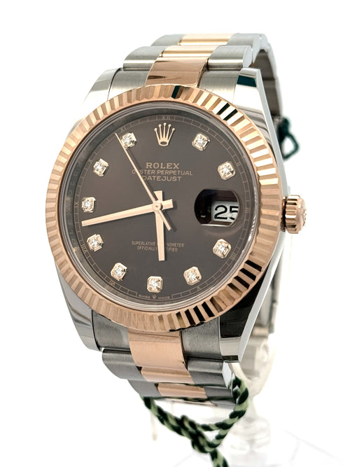 Pre-Owned Rolex Datejust 41mm, 2 tone 18k Rose Gold Watch, 126331, S108679