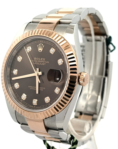 Pre-Owned Rolex Datejust 41mm, 2 tone 18k Rose Gold Watch, 126331, S108679