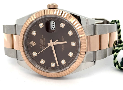 Pre-Owned Rolex Datejust 41mm, 2 tone 18k Rose Gold Watch, 126331, S108679
