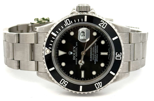 Pre-Owned Rolex Submariner Date 16610, Stainless Steel Watch, S108414