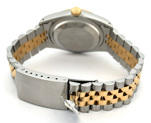 Pre-owned Rolex Datejust 36mm Blue Dial - 16233- Yellow Gold/Steel, S108464