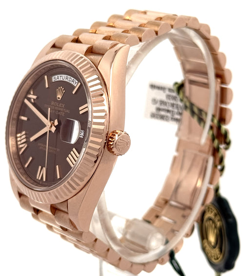 Pre-Owned Rolex Day Date 228235 Everose Gold Presidential 40mm  Watch, S16813