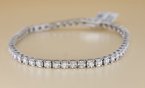 14k White Gold 1.75 CT Diamond Tennis Bracelet Weight 14.5g Length 8", S108746