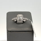 10k White Gold 0.50CT Diamond Engagement Ring Size 8 S16547