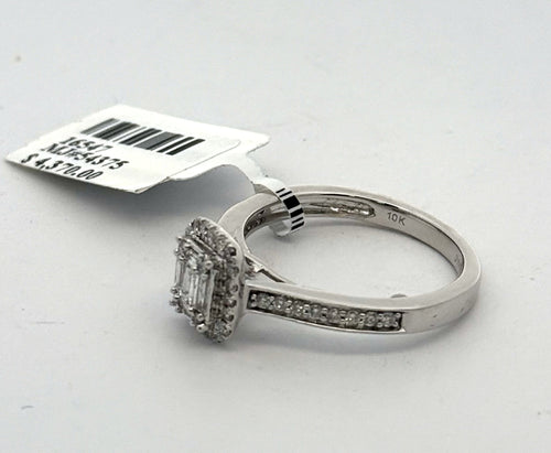 10k White Gold 0.50CT Diamond Engagement Ring Size 8 S16547