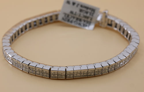 14k White Gold 4.75 CT Diamond Tennis Bracelet, 7", 23.8g, S108818