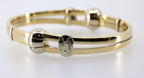 Brev Sauro 18k Yellow Gold Luxury Bracelet Two-Tone 28g, S108819 (Pre-owned)
