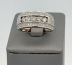 14k White Gold 1.75 CT Diamond Men's Band, 8.8gm, Size 9.5, S108306