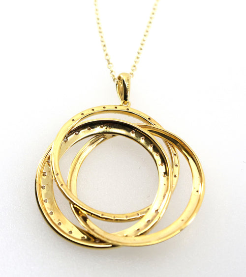 Le Vian 14k Yellow Gold 1.50 CT Lady Circle Pendant Necklace, S16811