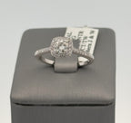 14k White Gold 0.75 CT Diamond Engagement Ring, 2.6gm, Size 7, S106570