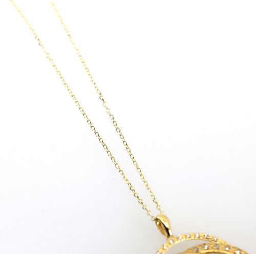 Le Vian 14k Yellow Gold 1.50 CT Lady Circle Pendant Necklace, S16811