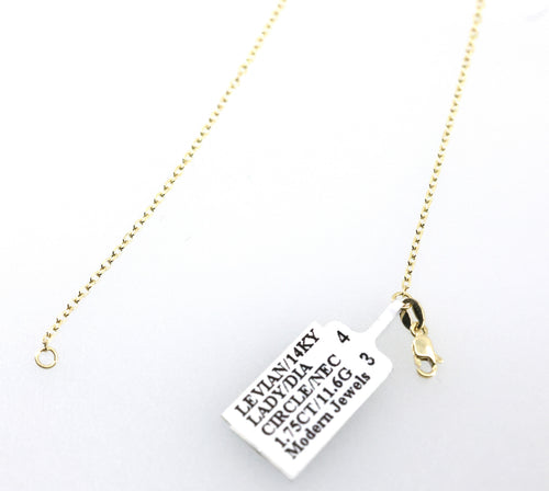 Le Vian 14k Yellow Gold 1.50 CT Lady Circle Pendant Necklace, S16811