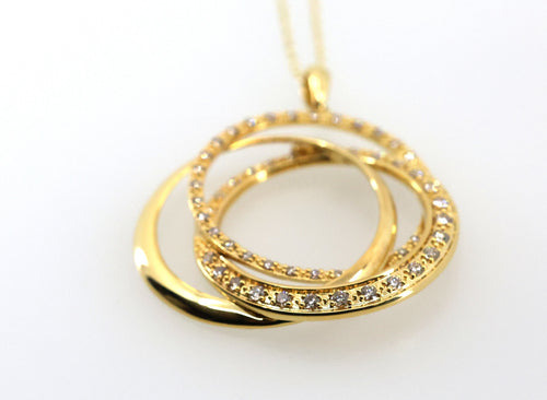 Le Vian 14k Yellow Gold 1.50 CT Lady Circle Pendant Necklace, S16811