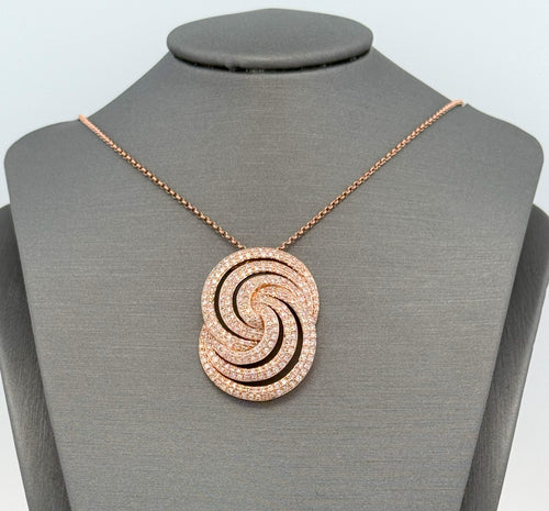 Effy 14k Rose Gold 0.75 Ct Diamond Pendant Necklace, 6.2gm, S108413