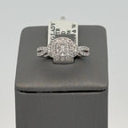 14k White Gold 0.75CT Diamond Engagement ring, Size 7,75, 4.1g S106984