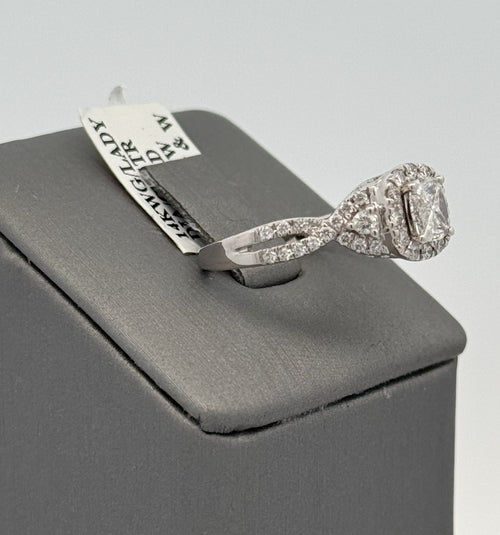 14k White Gold 0.75CT Diamond Engagement ring, Size 7,75, 4.1g S106984