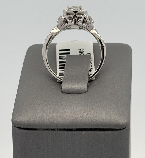 14k White Gold 0.75CT Diamond Engagement ring, Size 7,75, 4.1g S106984