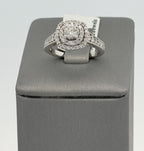 14K White Gold 0.75 CT Diamond Engagement ring, Size 5, 3.9g S14701
