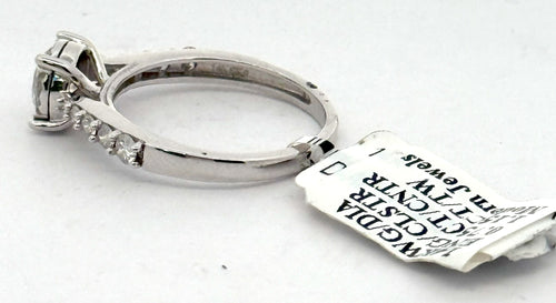 14k White Gold 0.90 CT Diamond Engagement Ring, 3.2g, Size 7, S15031