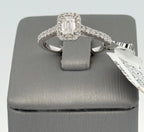 10k White Gold 1.0CT Diamond Engagement Ring Size 7.5 S15745