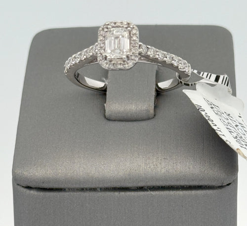 10k White Gold 1.0CT Diamond Engagement Ring Size 7.5 S15745