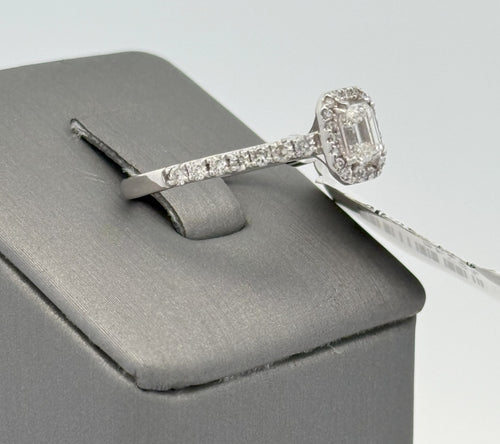 10k White Gold 1.0CT Diamond Engagement Ring Size 7.5 S15745