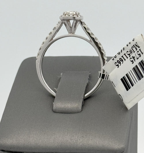 10k White Gold 1.0CT Diamond Engagement Ring Size 7.5 S15745