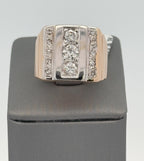 18k Yellow Gold 1.25 CT Diamond Men's Ring Estate, S108415 ( Pre-owned )