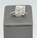 18k White Gold 1.25 CT Diamond Engagement Ring, 3.4gm, Size 6.5, S107725